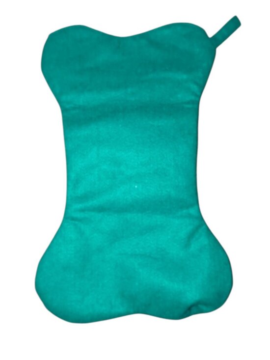 Dillards Dog Bone Shaped 3D Puppy Present Felt Christmas Stocking - Picture 2 of 4